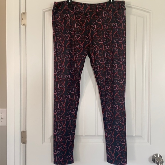 Serra Lounging pants Fur lined  heart print XL new from Nordstrom’s - Picture 1 of 4